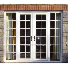 Security Lockable Double Glass French Aluminium Doors